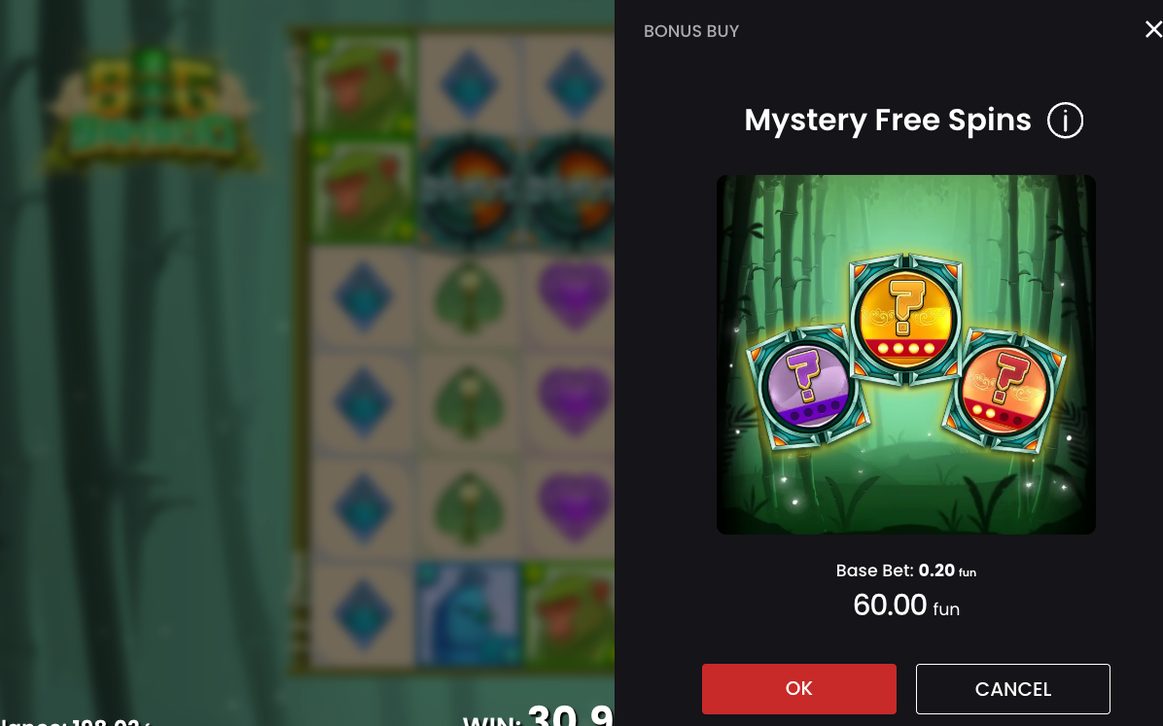 Gamble-Leiter nach dem Trigger der Free Games